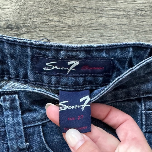 Seven7 Blue denim shorts - Picture 2 of 3